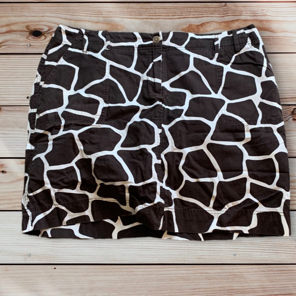 Land's End giraffe print skort size 18W